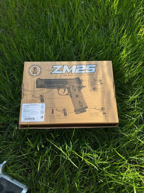 Іграшковий пістолет металевий Ruger Cyma ZM25 Original - Зображення 3