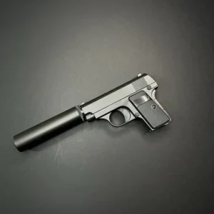 Іграшковий металевий пістолет з глушником Colt 1908 G1A Mini Galaxy на кульках 6 мм