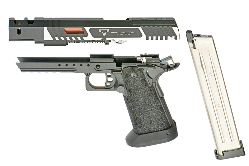 Страйкбольний пістолет TTI Combat Master R601-3H-Y Alpha Race Upgrade Version - Зображення 3
