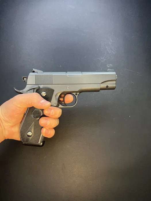 Іграшковий пістолет SW1911 сріблясто-сірий — V9 Vigor, 6 мм, пружинний - Зображення 2