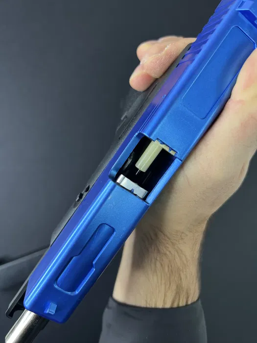 Іграшковий пластиковий пістолет Глок 17 G18 Blue + 500 кульок - Зображення 6