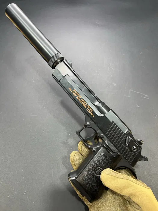 Іграшковий металевий пістолет з глушником Desert Eagle — C20+ - Зображення 6
