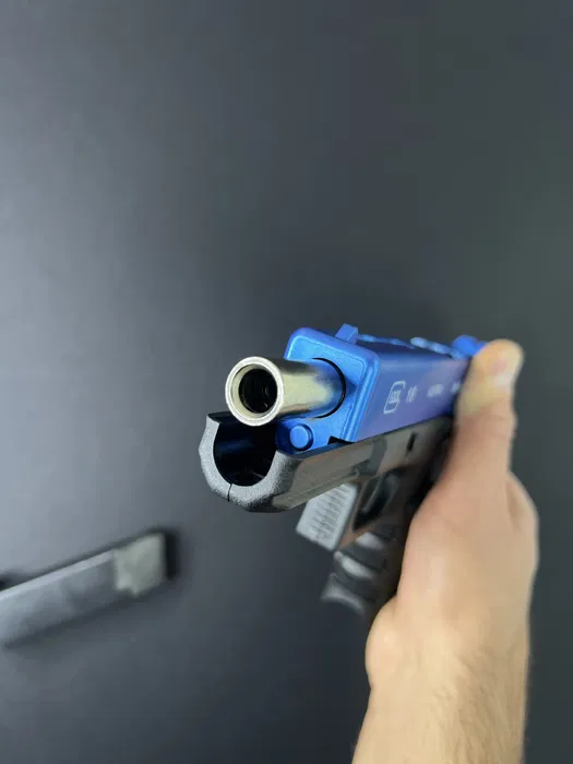 Іграшковий пластиковий пістолет Глок 17 G18 Blue + 500 кульок - Зображення 3