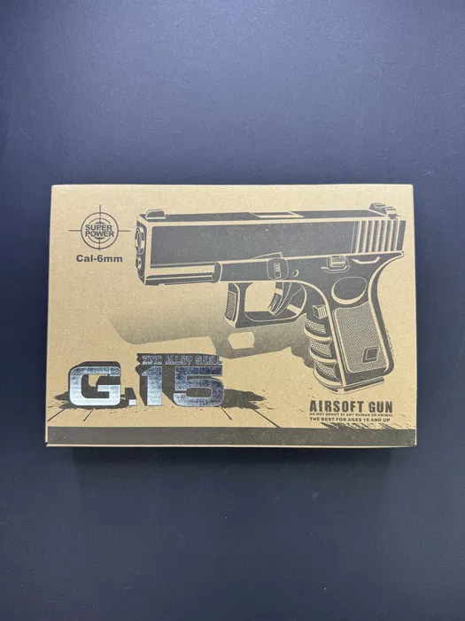 Іграшковий металевий пістолет Glock G15 Galaxy 6 мм - Зображення 8