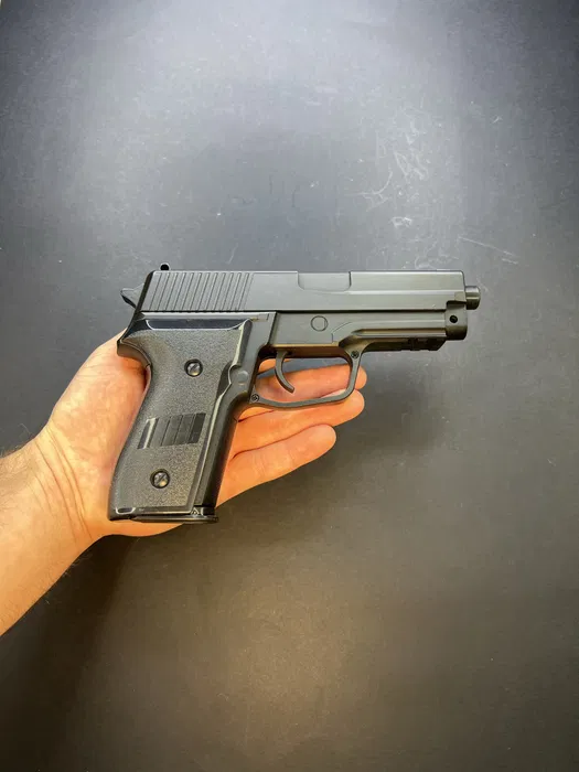Іграшковий металевий пістолет SS P226 V12 Vigor 6 мм пружинний - Зображення 7