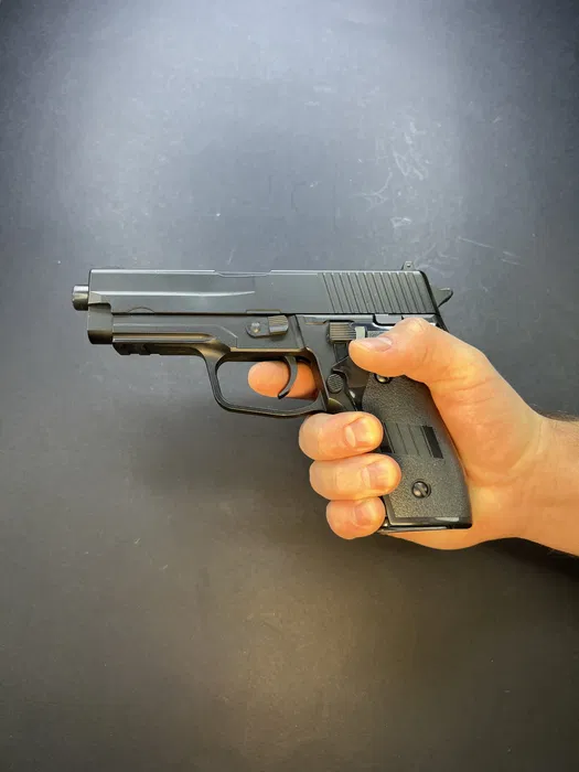 Іграшковий металевий пістолет SS P226 V12 Vigor 6 мм пружинний - Зображення 6