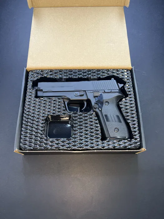 Іграшковий металевий пістолет SS P226 V12 Vigor 6 мм пружинний - Зображення 4
