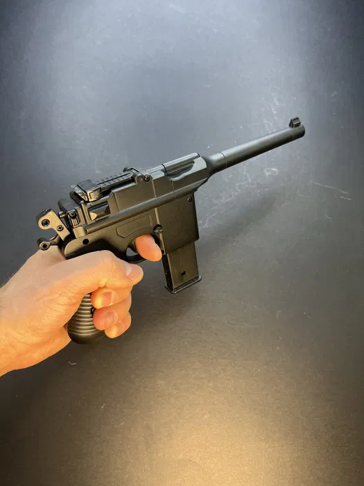Іграшковий металевий пістолет Mauser C96 — V10 Vigor - Зображення 6