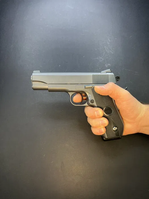 Іграшковий пістолет SW1911 сріблясто-сірий — V9 Vigor, 6 мм, пружинний - Зображення 3