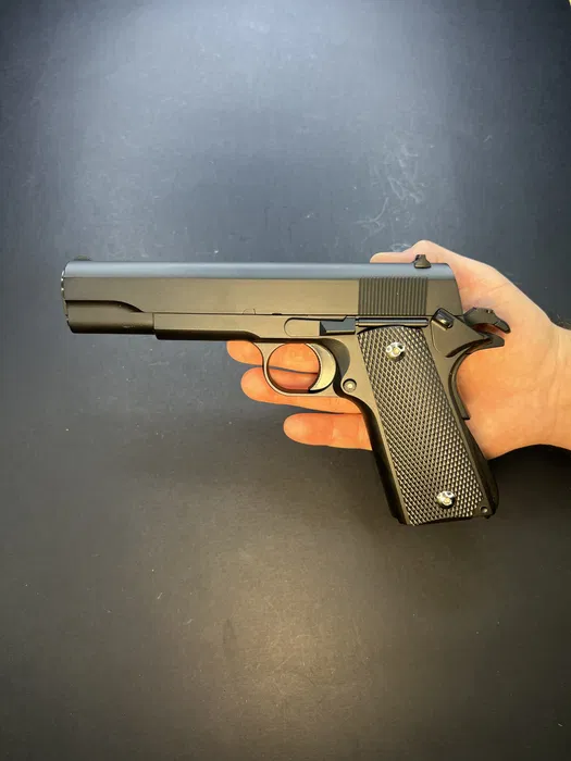 Іграшковий металевий пістолет Colt 1911 PRO — V14 Vigor, 6 мм, пружинний - Зображення 3