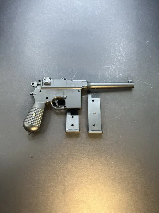 Іграшковий металевий пістолет Mauser C96 — V10 Vigor - Зображення 3