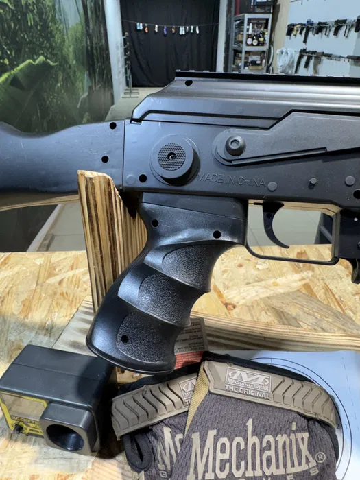 Іграшковий пластиковий автомат AK47 0808CC пружинний з лазером 87 см - Зображення 6