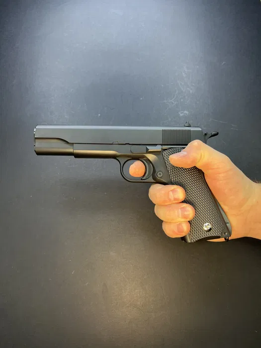 Іграшковий металевий пістолет Colt 1911 PRO — V14 Vigor, 6 мм, пружинний - Зображення 4
