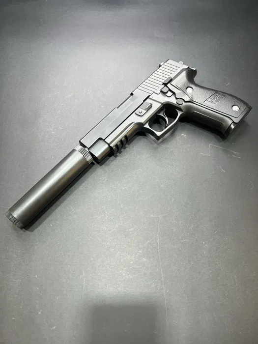 Іграшковий металевий пістолет з глушником Sig Sauer P226 PRO C26+ - Зображення 4