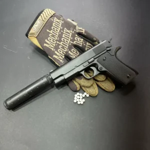 Іграшковий металевий пістолет з глушником Colt Double Eagle — V2+