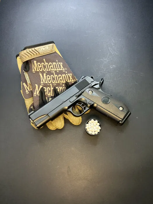 Іграшковий пістолет SW1911 чорний — V9 Vigor, 6 мм, пружинний