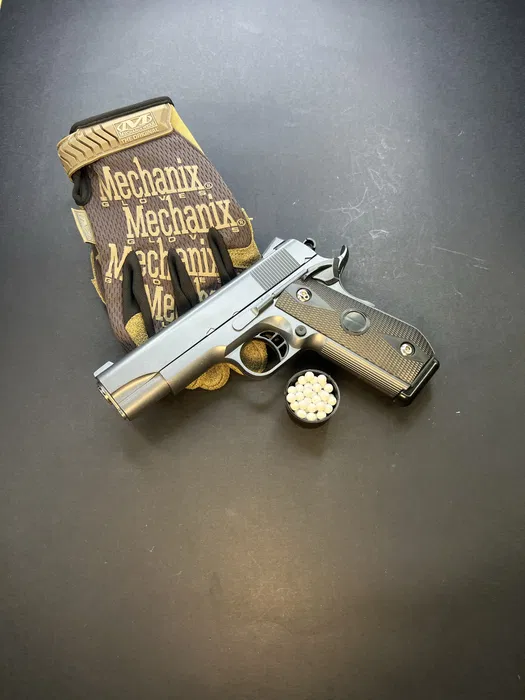 Іграшковий пістолет SW1911 сріблясто-сірий — V9 Vigor, 6 мм, пружинний
