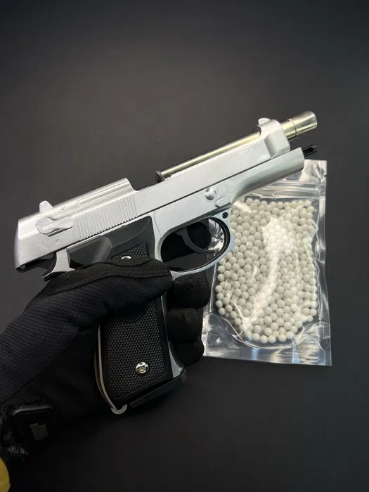 Іграшковий пластиковий пістолет Beretta M92A PRO+ 500 кульок - Зображення 5