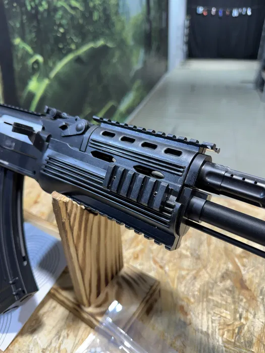 Іграшковий пластиковий автомат AK47 0808CC пружинний з лазером 87 см - Зображення 5
