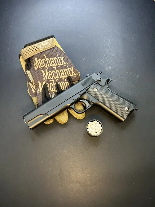 Іграшковий металевий пістолет Colt 1911 PRO — V14 Vigor, 6 мм, пружинний