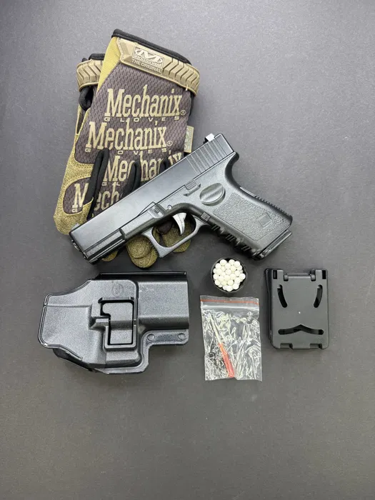 Іграшковий металевий пістолет з кобурою Glock 19 — модель G15+ Galaxy