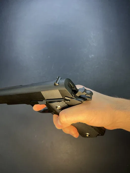 Іграшковий металевий пістолет Colt 1911 PRO — V14 Vigor, 6 мм, пружинний - Зображення 6