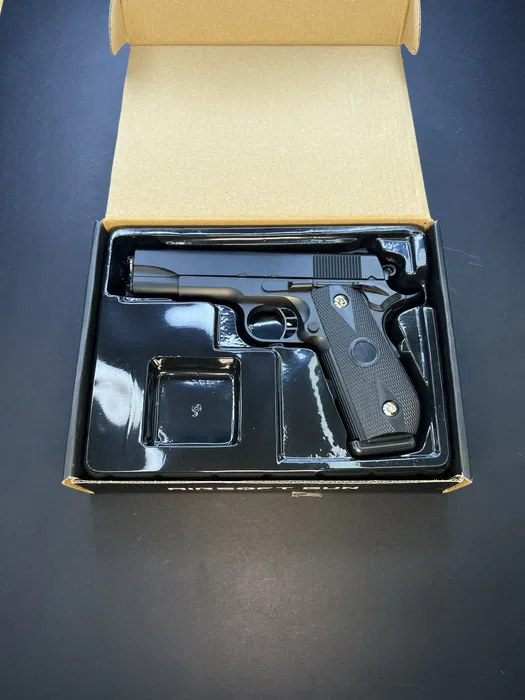Іграшковий пістолет SW1911 чорний — V9 Vigor, 6 мм, пружинний - Зображення 4