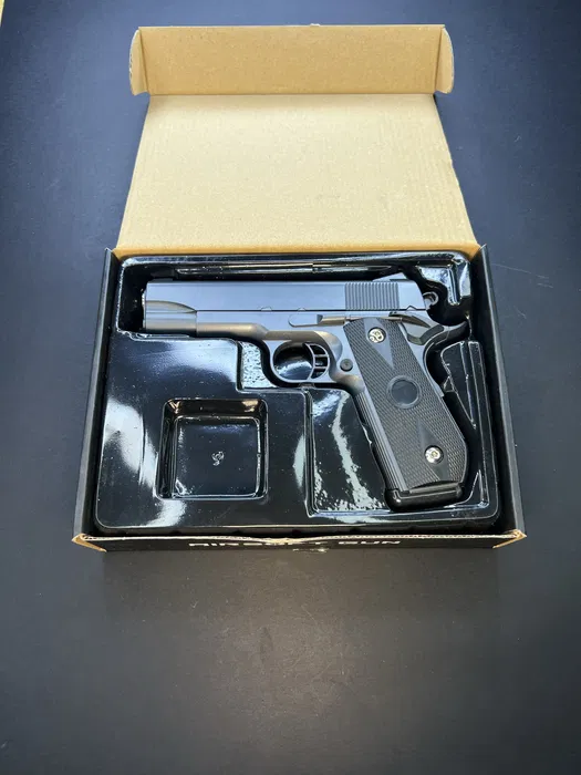 Іграшковий пістолет SW1911 сріблясто-сірий — V9 Vigor, 6 мм, пружинний - Зображення 7