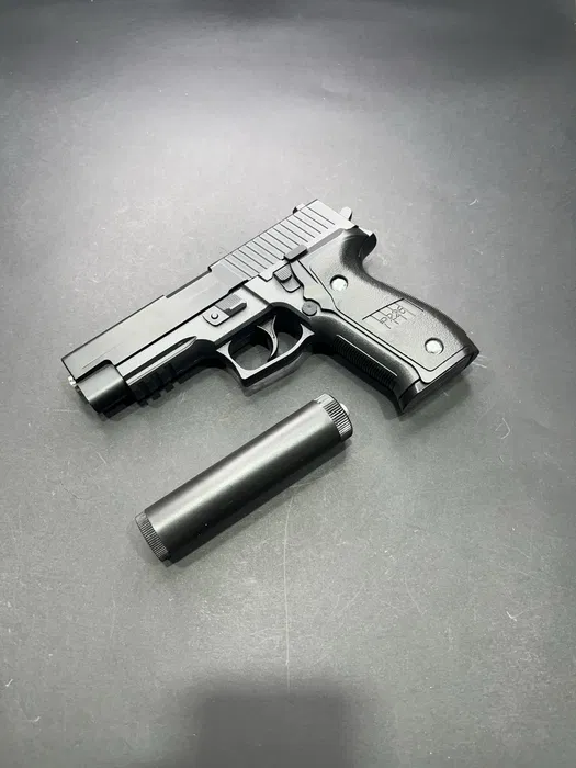 Іграшковий металевий пістолет з глушником Sig Sauer P226 PRO C26+ - Зображення 5