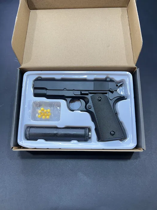 Іграшковий металевий пістолет з глушником Colt Double Eagle — V2+ - Зображення 2