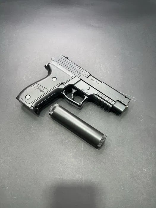Іграшковий металевий пістолет з глушником Sig Sauer P226 PRO C26+ - Зображення 8