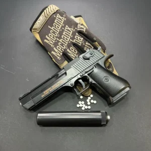 Іграшковий металевий пістолет з глушником Desert Eagle — C20+